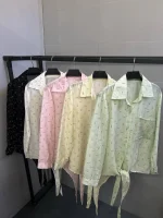 شومیز شیشه ای گره ای - Image 4