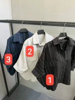 شومیز باکسی راه راه - Image 2