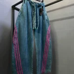 شلوار کاستوم راه راه سبز