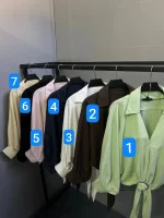 شومیز گره ای سگک دار - Image 2