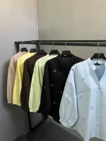 شومیز لینن پاستیلی قلبی - Image 3