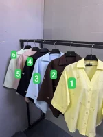 شومیز لینن میو میو - Image 2