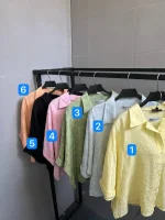 شومیز زارا پاستیلی آستین پاکتی - Image 2
