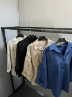شومیز تخفیفی راه راه - Image 3