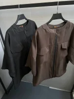 شومیز سیلک زیپی - Image 3