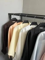 شومیز سیلک پایین گت دار - Image 3