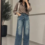 شلوار نیم بگ برشکا کد ۱۰۴